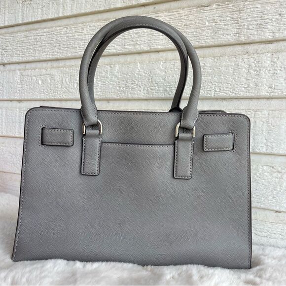 MICHAEL KORS Grey Leather Medium Hamilton Selma Tote Bag Raven Ciara - Picture 4 of 10